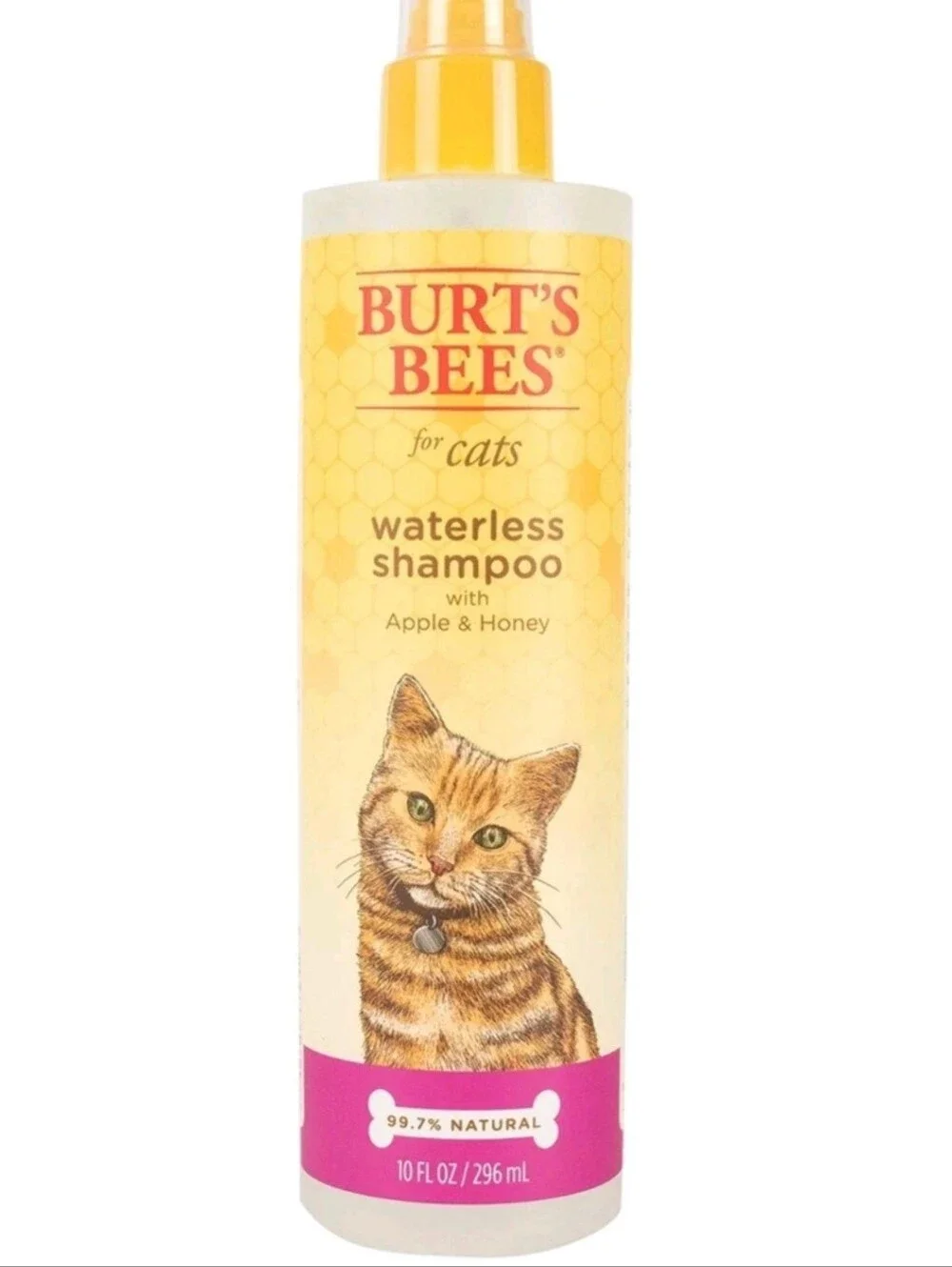 *NEW*Burt's Bees Natural Waterless Dry Shampoo For Cats With Apple & Honey 10 oz